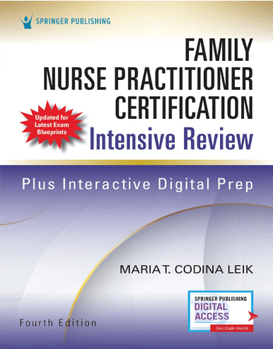 Family Nurse Practitioner Certification Intensive Review, Fourth Edition, FNP Review Book : ISBN 9780826163721